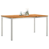OutdoorDiningTable Brown 150x90x75cm SolidTeakwood