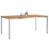 Outdoor Dining Table Brown 180 x 90 x 75 cm Solid acacia wood