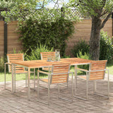 OutdoorDiningTable Brown 180x90x75cm SolidTeakwood