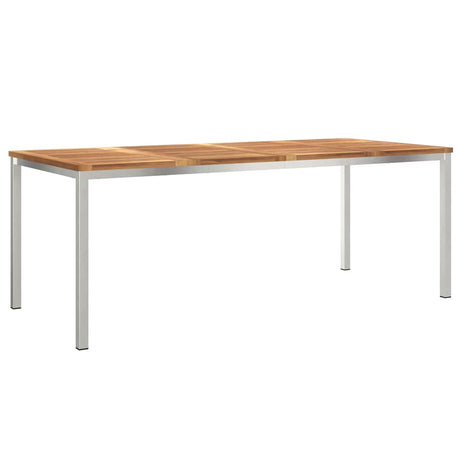 Outdoor Dining Table Brown 200 x 90 x 75 cm Solid teak wood