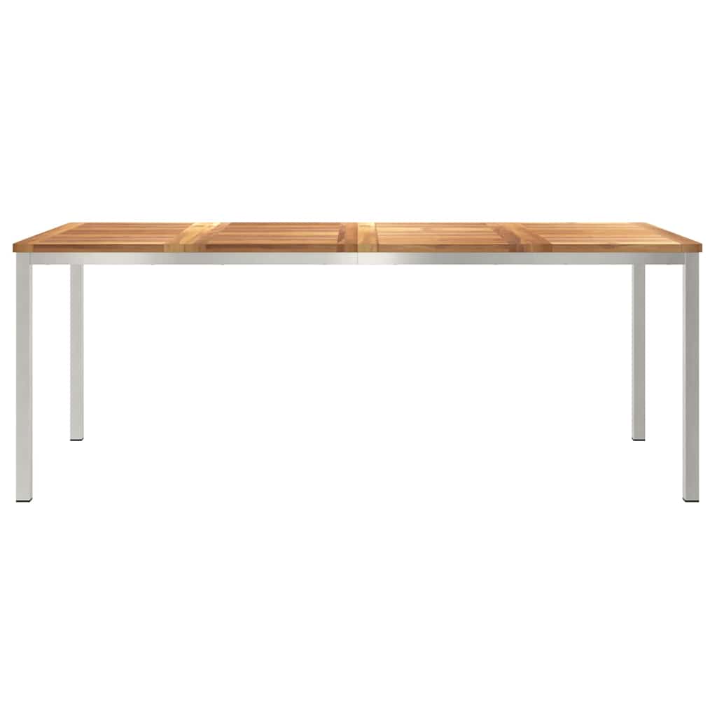 Outdoor Dining Table Brown 200 x 90 x 75 cm Solid teak wood