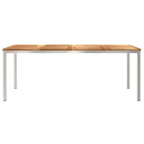 Outdoor Dining Table Brown 200 x 90 x 75 cm Solid teak wood