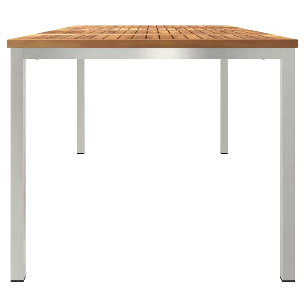 Outdoor Dining Table Brown 200 x 90 x 75 cm Solid teak wood