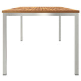 Outdoor Dining Table Brown 200 x 90 x 75 cm Solid teak wood