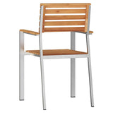 Garden Chair 4 pcs Brown 56 x 54.5 x 87cm Solid Teak wood
