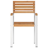 Garden Chair 4 pcs Brown 56 x 54.5 x 87cm Solid Teak wood