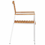 Garden Chair 4 pcs Brown 56 x 54.5 x 87cm Solid Teak wood