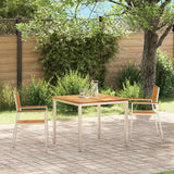 Garden Chair 2 pcs Brown 56 x 54.5 x 87cm Solid Teak wood