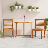 Garden Chair 2 pcs Brown 50 x 50 x 91cm Solid Acacia wood