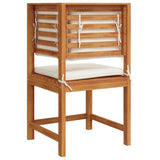Garden Chair Brown 50 x 50 x 91cm Solid Acacia wood