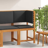 Garden Chair Brown 50 x 50 x 91cm Solid Acacia wood