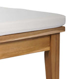 Garden Bench 2 pcs Brown Solid Teak wood