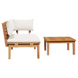 Garden Bench 2 pcs Brown Solid Teak wood