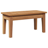 Garden Bench 2 pcs Brown Solid Teak wood
