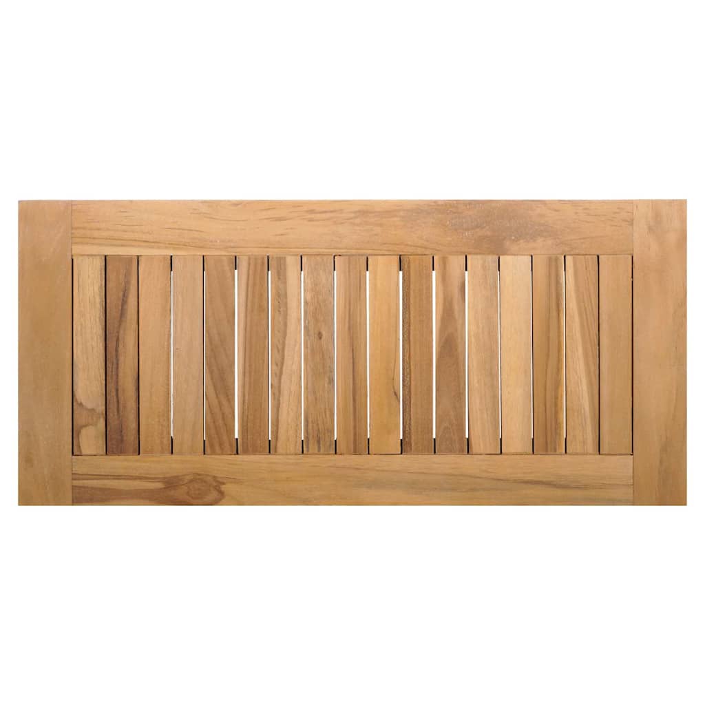 Garden Bench 2 pcs Brown Solid Teak wood