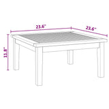 Garden Table Brown Solid Teak wood