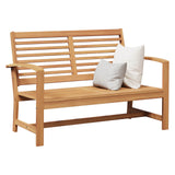 Bench Brown 110 x 65 x 76.5 cm Solid Teak Wood