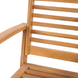 Garden Chairs 2 pcs Natural 60 x 65 x 76.5 cm Solid teak wood