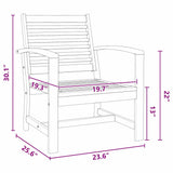 Garden Chairs 2 pcs Natural 60 x 65 x 76.5 cm Solid teak wood