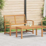 Garden Sofa Set 2 pcs Natural Solid teak wood