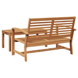 Garden Sofa Set 2 pcs Natural Solid teak wood
