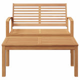 Garden Sofa Set 2 pcs Natural Solid teak wood