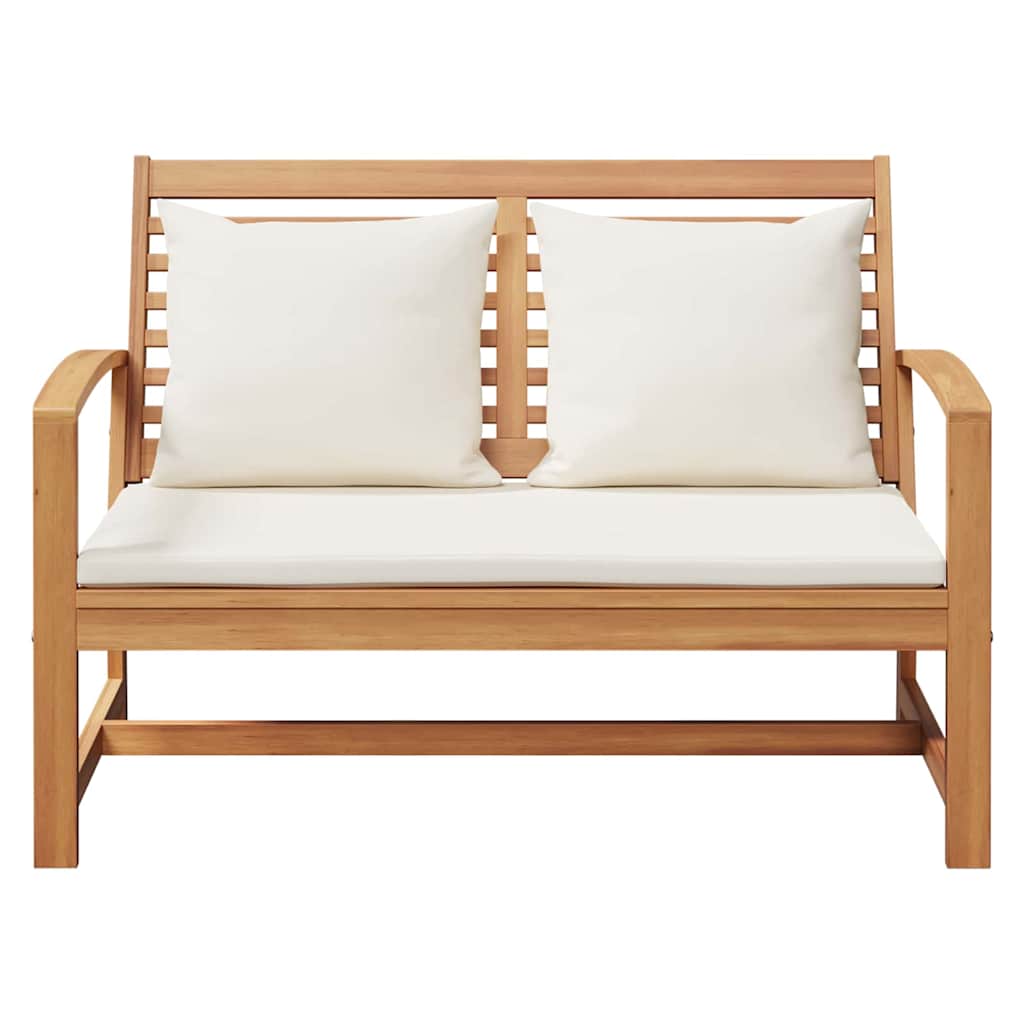 Garden Bench Natural 110 x 64 x 76.5 cm Solid teak wood