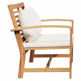 Garden Bench Natural 110 x 64 x 76.5 cm Solid teak wood