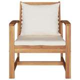 Garden Chairs 2 pcs Natural 60 x 65 x 76.5 cm Solid teak wood