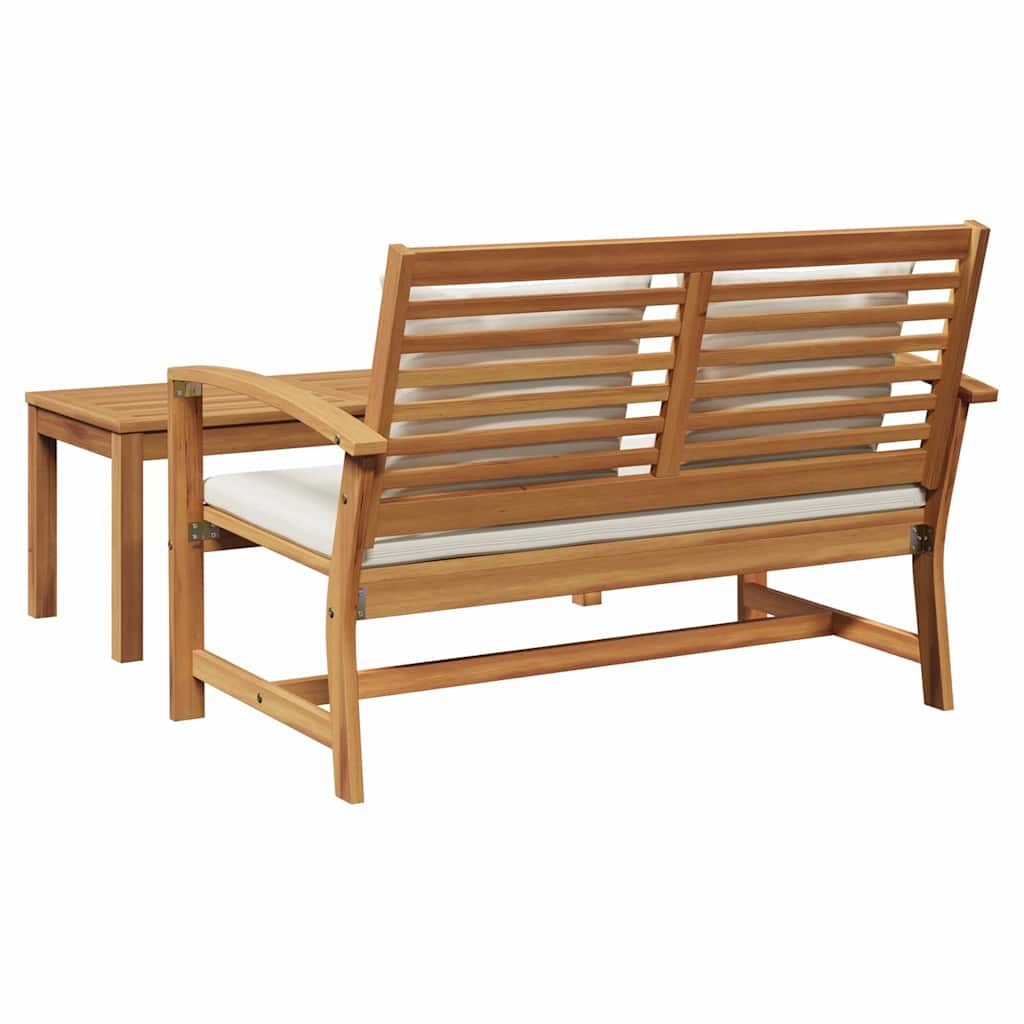 Garden Sofa Set 2 pcs Natural Solid teak wood