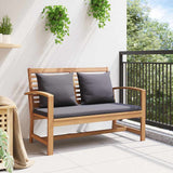 Garden Sofa Set 2 pcs Natural Solid teak wood