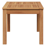 Garden Table Natural 95 x 45 x 40 cm Solid teak wood