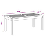Garden Table Natural 95 x 45 x 40 cm Solid teak wood