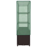 Raised Bed with Greenhouse Cover Rattan Look 160x40x153 cm