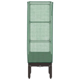 Raised Bed with Greenhouse Cover Rattan Look 40x40x140 cm