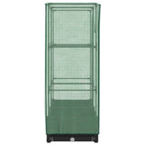 Raised Bed with Greenhouse Cover Rattan Look 80x40x123 cm