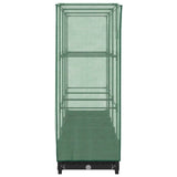 Raised Bed with Greenhouse Cover Rattan Look 120x40x123 cm