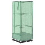 Raised Bed with Greenhouse Cover Rattan Look 40x40x123 cm