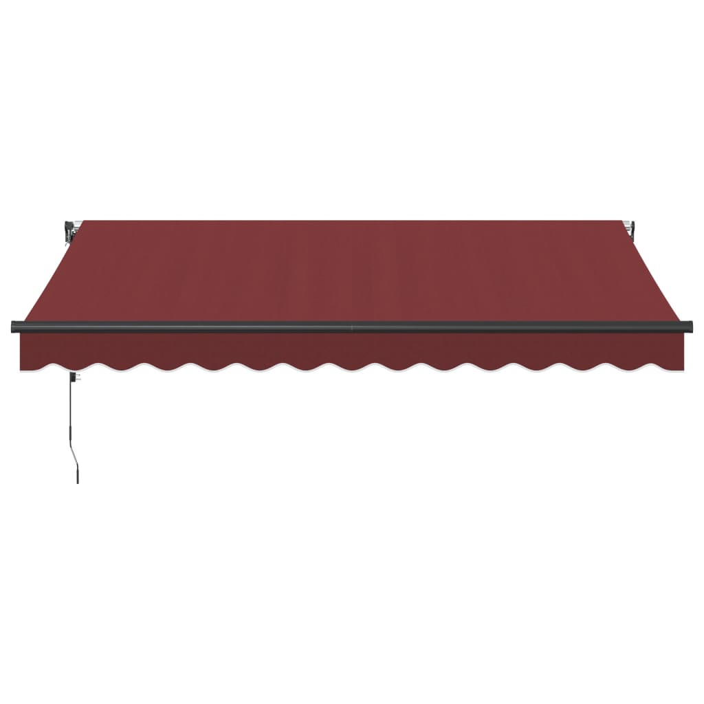 Automatic Retractable Awning Burgundy 350x250 cm