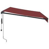 Automatic Retractable Awning Burgundy 350x250 cm