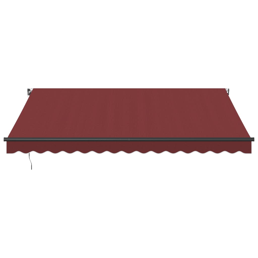 Manual Retractable Awning Burgundy 400x300 cm