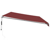 Automatic Retractable Awning Burgundy 600x300 cm