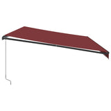 Manual Retractable Awning Burgundy 600x300 cm