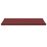 Automatic Retractable Awning Burgundy 600x300 cm