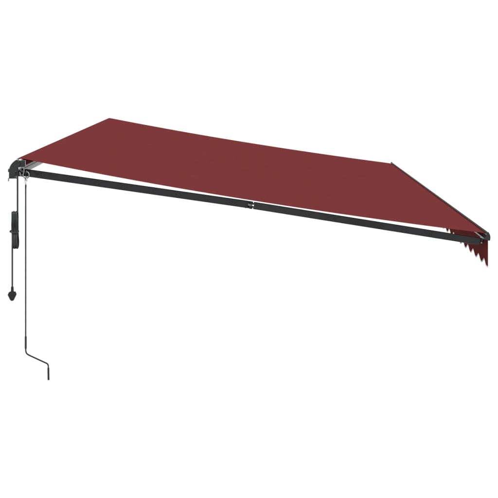 Automatic Retractable Awning Burgundy 600x300 cm