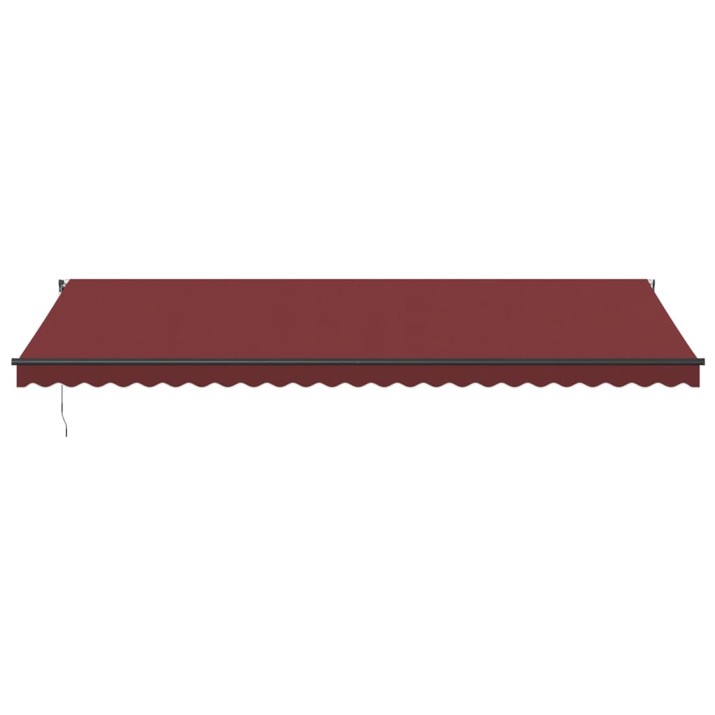 Automatic Retractable Awning with LEDs Burgundy 600x300 cm