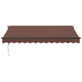 Automatic Retractable Awning Brown 350x250 cm