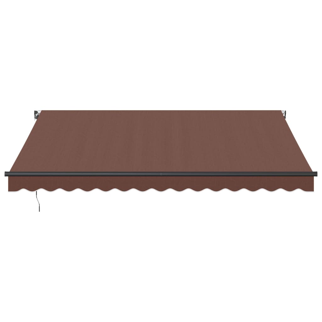 Manual Retractable Awning Brown 400x300 cm