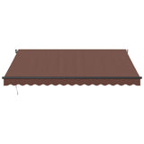 Manual Retractable Awning Brown 400x300 cm