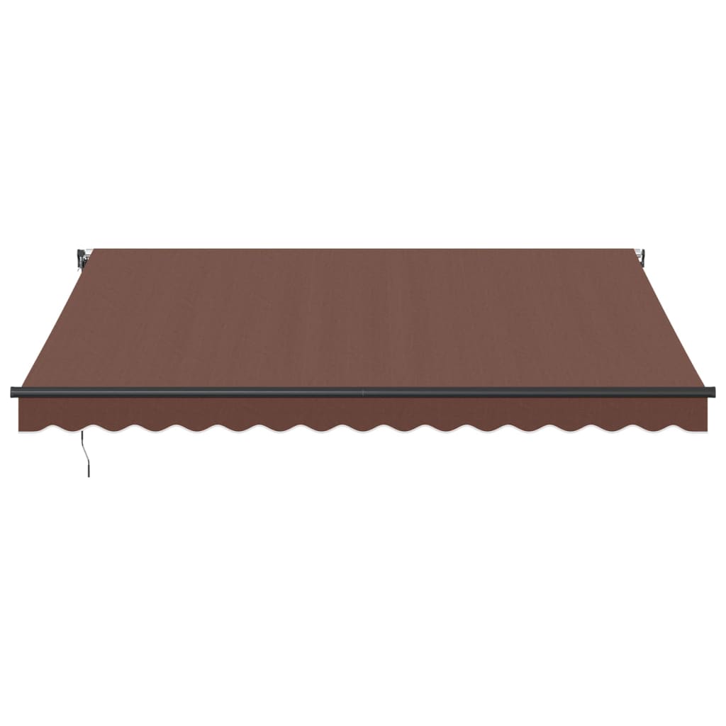 Automatic Retractable Awning Brown 400x300 cm